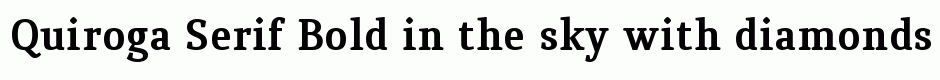 Quiroga Serif Bold