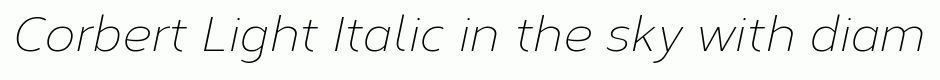 Corbert Light Italic