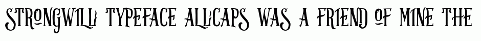 Strongwill Typeface Allcaps
