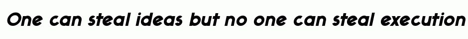Ealing black italic