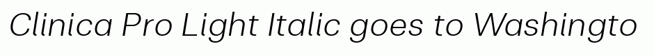 Clinica Pro Light Italic