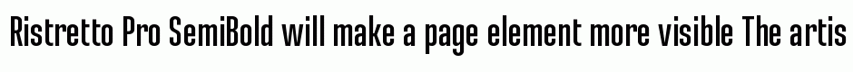 Ristretto Pro SemiBold