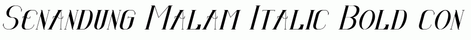 Senandung Malam Italic Bold