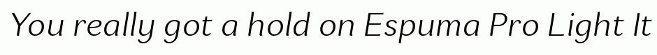 Espuma Pro Light Italic