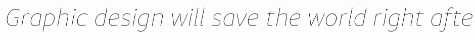 Diaria Sans Pro Thin Italic
