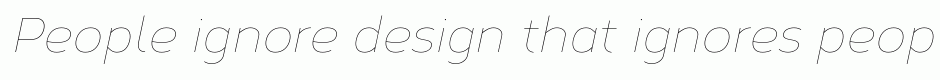 Corbert Thin Italic