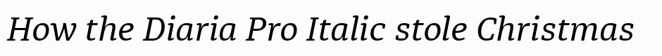 Diaria Pro Italic