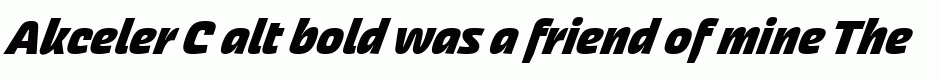 Akceler C alt bold