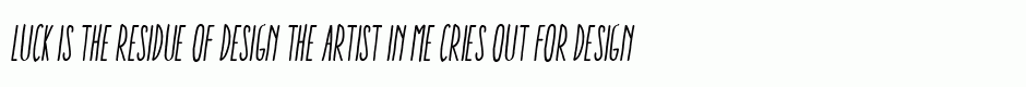Aracne Ultra Condensed Regular Italic