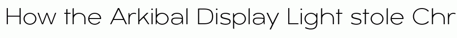 Arkibal Display Light