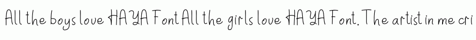 HAYA Font