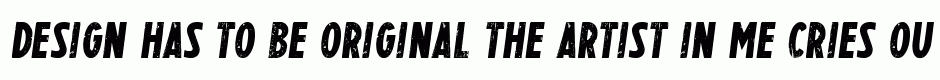 BENITO Print italic