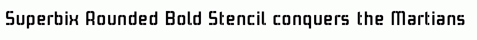 Superbix Rounded Bold Stencil