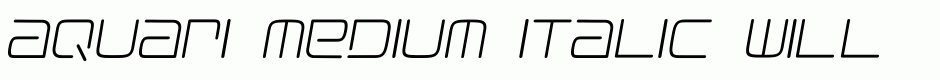 Aquari Medium Italic
