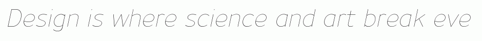 Uniman UltraLight Italic
