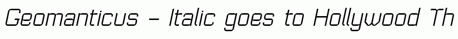 Geomanticus - Italic