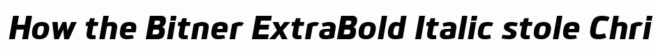 Bitner ExtraBold Italic