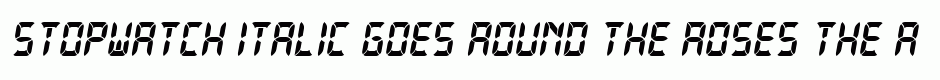 Stopwatch Italic