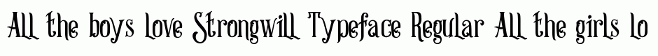 Strongwill Typeface Regular