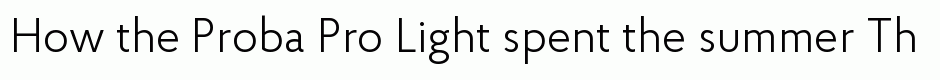 Proba Pro Light