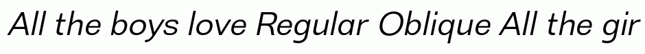 Regular Oblique
