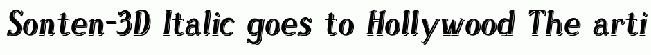 Sonten-3D Italic