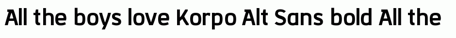 Korpo Alt Sans bold