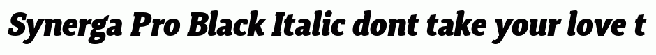 Synerga Pro Black Italic