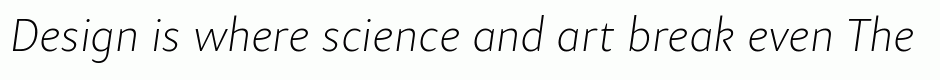 Samo Sans Pro Thin Italic