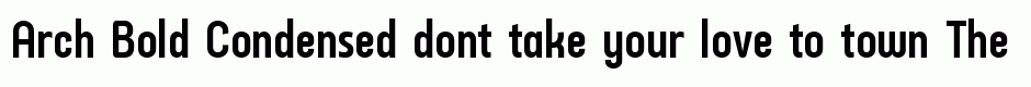 Arch Bold Condensed