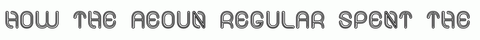Aeoun regular