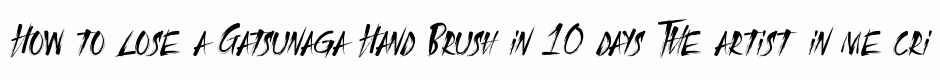 Gatsunaga Hand Brush