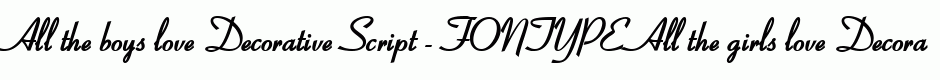 Decorative Script - FONTYPE