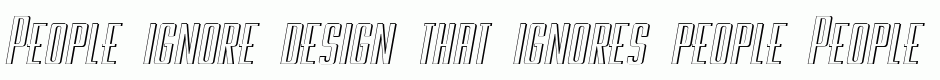 Galah Panjang Italic