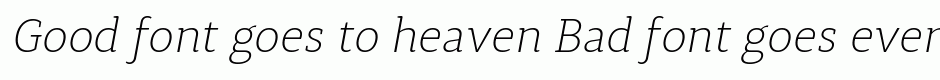 Synerga Pro ExtraLight Italic