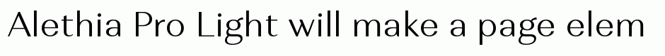 Alethia Pro Light