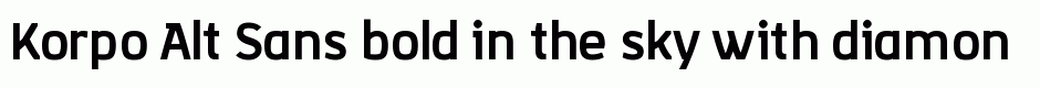 Korpo Alt Sans bold