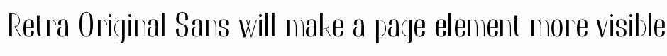 Retra Original Sans