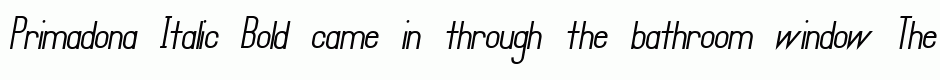 Primadona Italic Bold