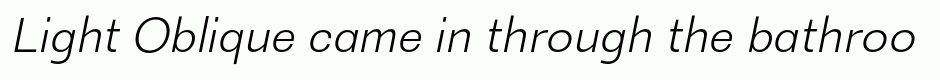 Light Oblique