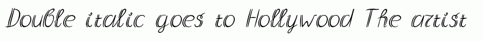 Double italic