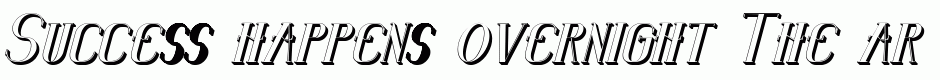 Senandung Malam Italic Bold 3D
