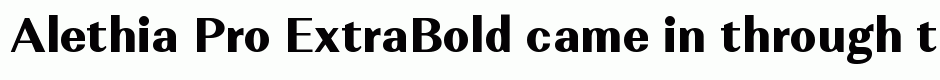 Alethia Pro ExtraBold