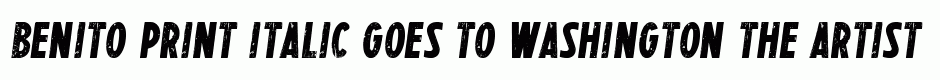 BENITO Print italic