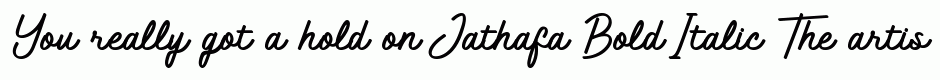Jathafa Bold Italic