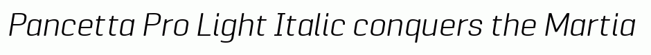 Pancetta Pro Light Italic