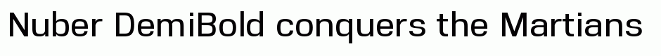 Nuber DemiBold