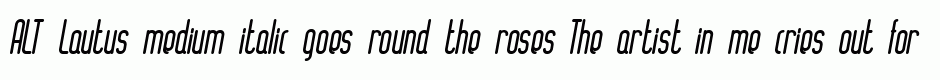 ALT Lautus medium italic