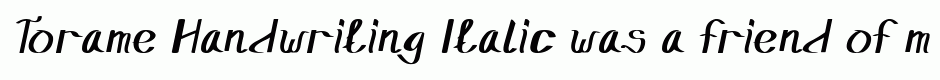 Torame Handwriting Italic