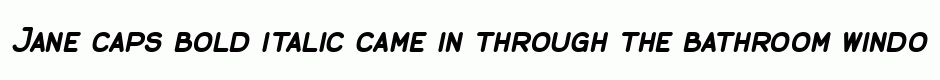 Jane caps bold italic